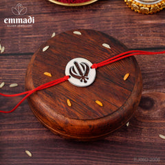 Handcrafted Silver Rakhi for Raksha Bandhan