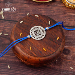 Handcrafted Silver Rakhi for Raksha Bandhan