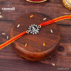 Handcrafted Silver Rakhi for Raksha Bandhan