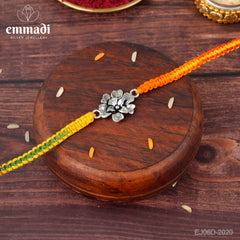 Handcrafted Silver Rakhi for Raksha Bandhan
