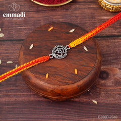 Handcrafted Silver Rakhi for Raksha Bandhan