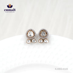Sunetra Victorian White Studs