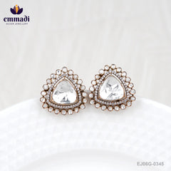 Suvarna Victorian White Studs