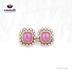 Udbhava Victorian Pink Studs