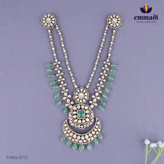 Atmavira Victorian Green Long Necklace