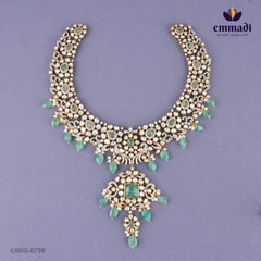 Bavishya Victorian Green Long Necklace