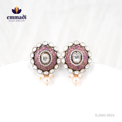Bhoomika Victorian Pink Studs
