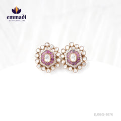 Darshika Victorian Pink Studs