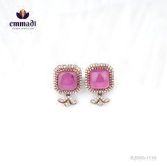 Dvijamba Victorian Pink Studs