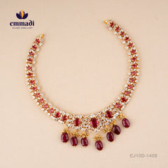 Khachita Cz Red Necklace