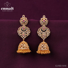 Aryitha Buttalu CZ Red: Handcrafted Royal Jewellery