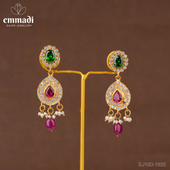 Sakshi Jewels: CZ Multi Hangings - Handcrafted with Pure Gold Plating