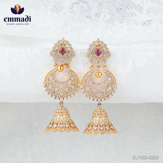 Asha Buttalu CZ Red: Handcrafted Royal Jewellery