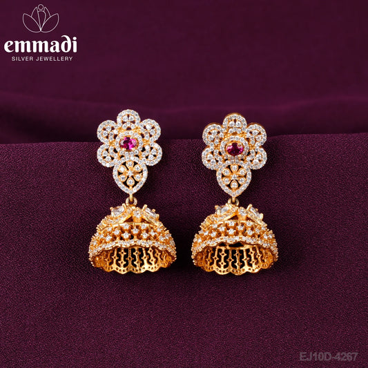 Asha Buttalu CZ Red: Handcrafted Royal Jewellery