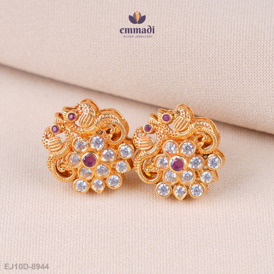 Avishi Radiant Red Stone Studs