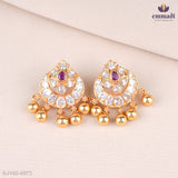 Hira Radiant Red Studs Stone Jewelry