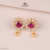Kalyana Radiant Red Stone Studs