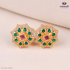 Sanvi Elegant Multi-Color Stone Studs