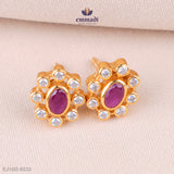 Srishti Stunning Red Stone Studs