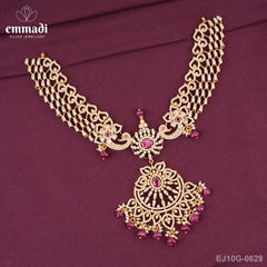Saatvika Cz Pink Necklace
