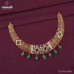 Sakalpa Stone Green Necklace