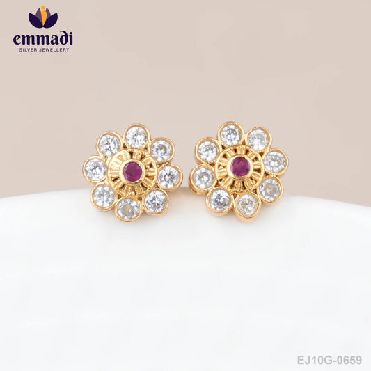 Sammegha Stone Red Studs