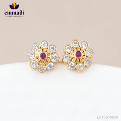 Sammegha Stone Red Studs