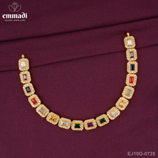 Sarthaka Stone Navrathan Necklace