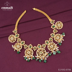 Shobhana Cz Green Necklace