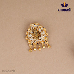Shrikama Cz Nakshi Red Pendant