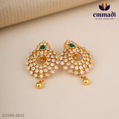 Siddhama Stone Green Studs