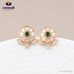 Srividya Stone Green Studs