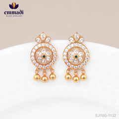Tamoghna Stone Green Studs