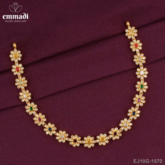 Ekaparana Stone Navrathan Necklace