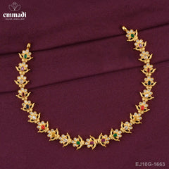 Kankanika Stone Navrathan Necklace