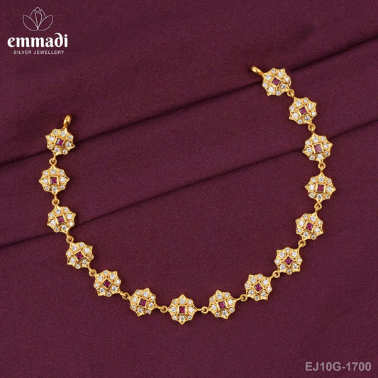 Kaustubha Stone Red Necklace