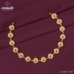 Kaustubha Stone Red Necklace