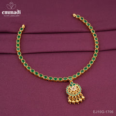 Khushnuda Stone Green Necklace