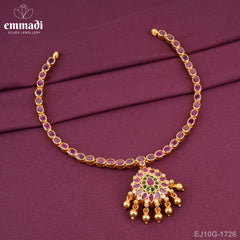 Madhukara Stone Navrathan Necklace