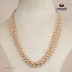 Manjistha Pearls White Chain