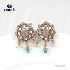 Purva?ika Victorian Pink Studs