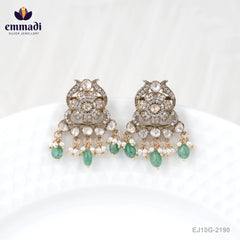 Raktapala Victorian White Studs