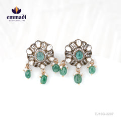 Rituparna Victorian Blue Studs