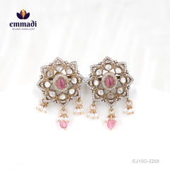 Saakithya Victorian Pink Studs