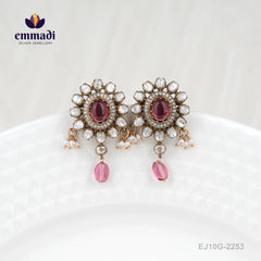 Saindhava Victorian Pink Studs