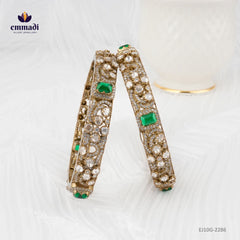 Tajmahal Jewels: Victorian Green Bangles Collection