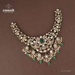 Vasudhara Victorian Green Necklace