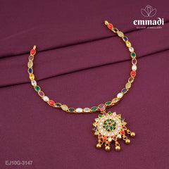 Shubham Stone Multi Necklace - Handcrafted Indian Jewellery