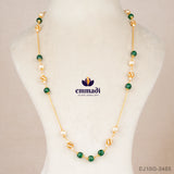 Shakuntala Cz Balls Green Chain