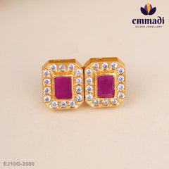 Siddhartha Stone Red Studs